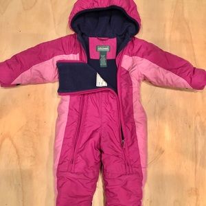 Girls 6-12 Month LL Bean Bunting Suit
